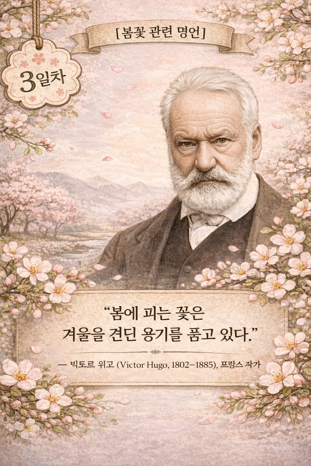 [영끌 한줄, 주간 테마명언]   2026년 4월 1주차 (3/30~04/05)  '봄 꽃' 관련 테마명언